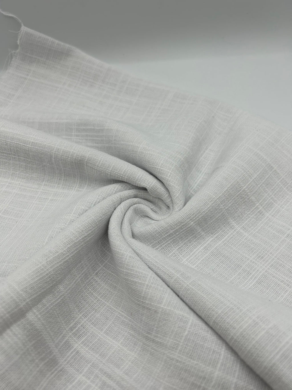 Cotton Linen Fabric in Soft White - 57" wide, sold by the yard