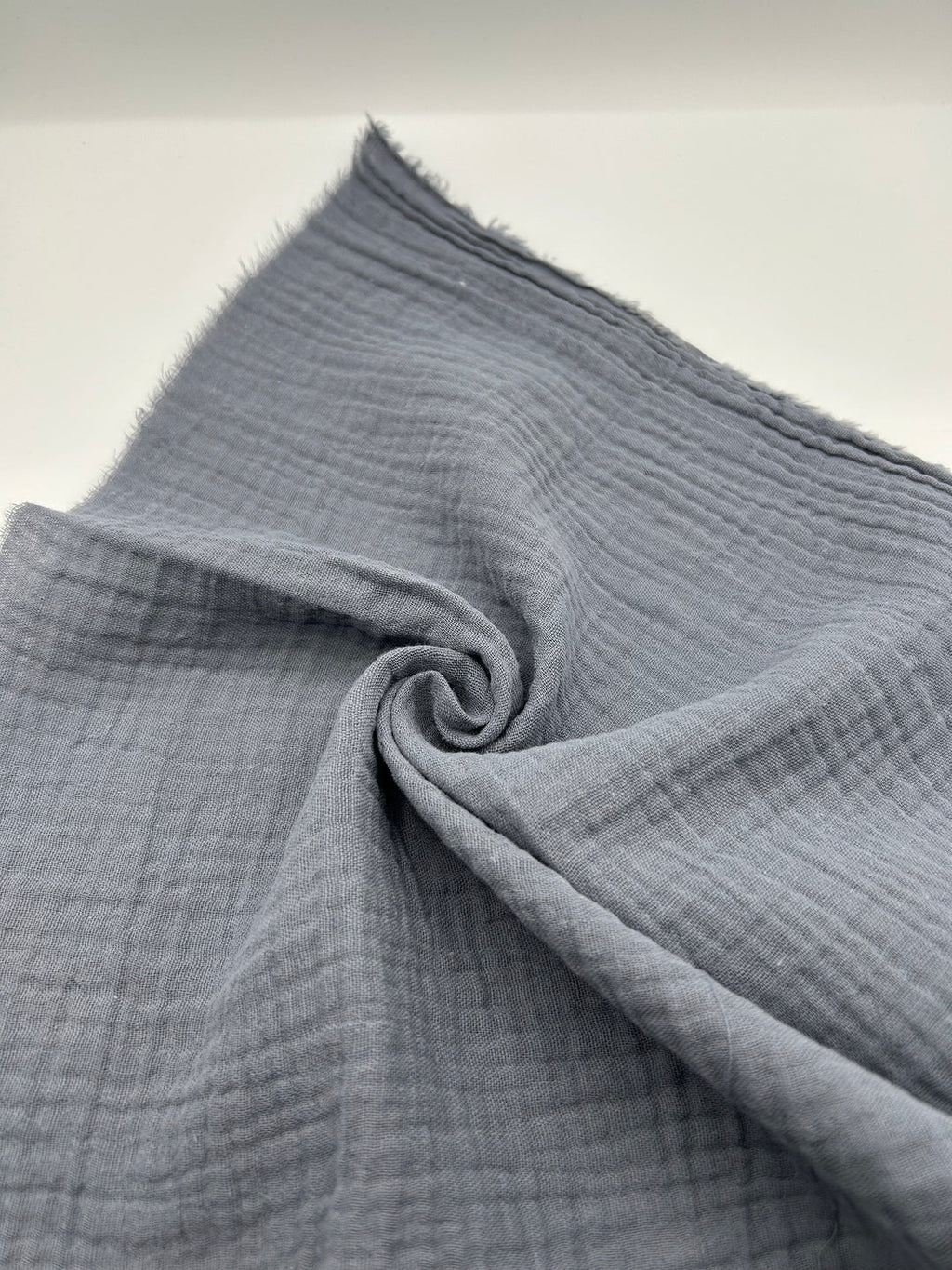 Double Gauze Muslin Fabric in Grey - 57" wide, sold by the yard