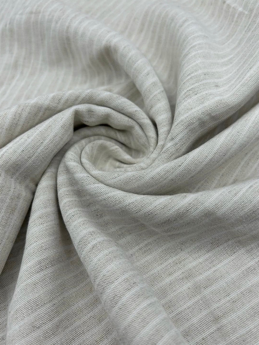 Viscose Linen Fabric in Bohemian Stripe - 57" wide, sold by the yard