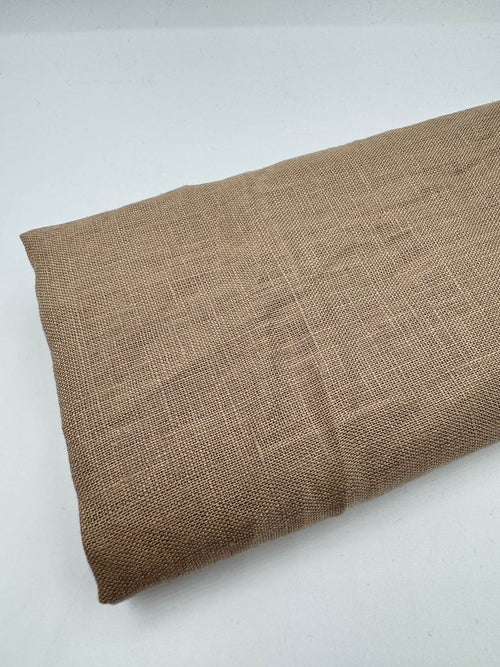 100% Linen Fabric in Caramel - 57" wide, sold by the yard