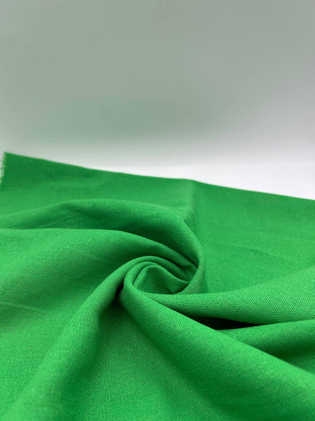 Viscose Linen Fabric in Benetton Green - 57" wide, sold by the yard