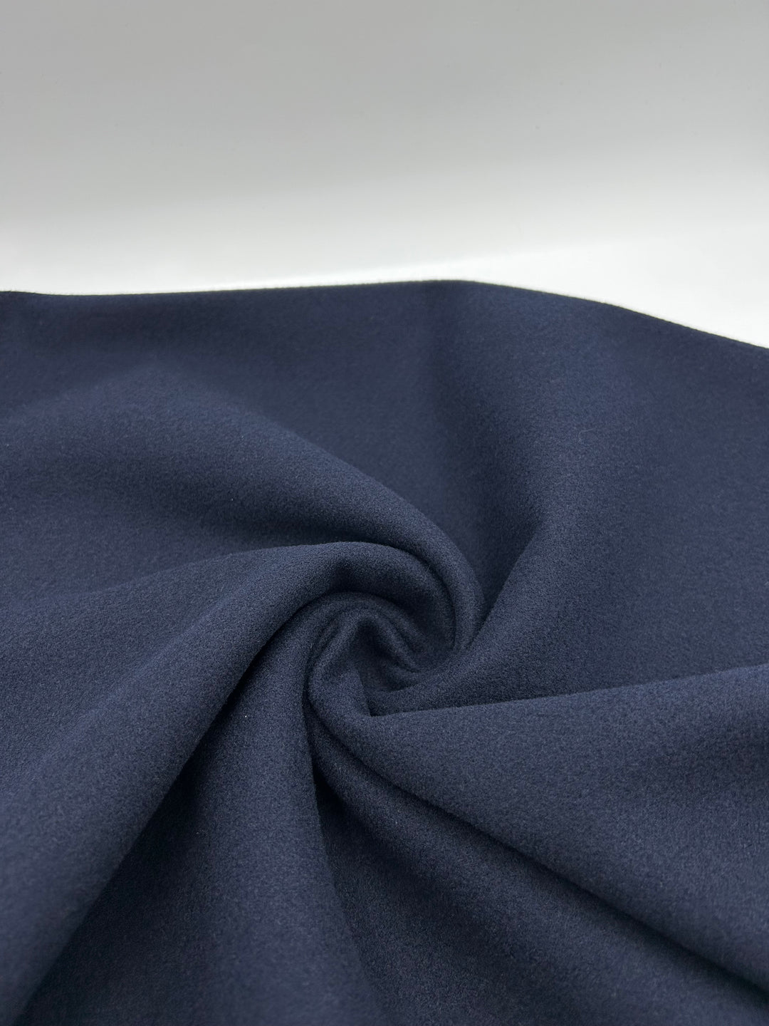 Wool-Blend Coating Fabric in Navy - 59" wide, sold by the yard