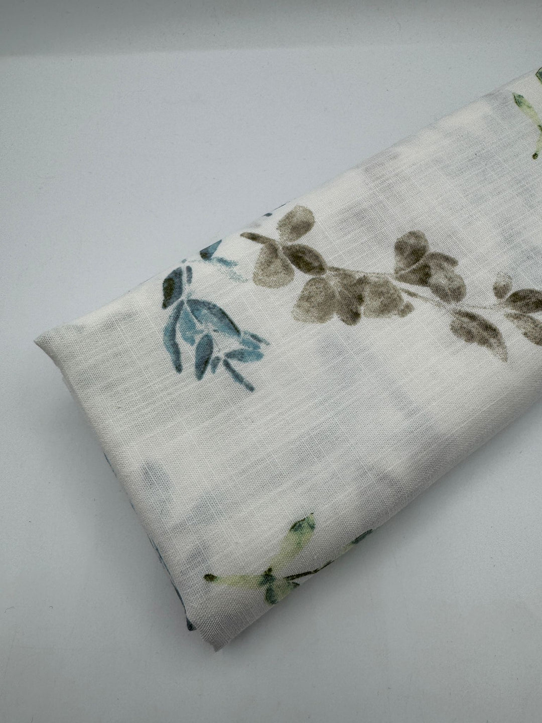 Printed Cotton Linen Fabric in Meadow Sprig - 57" wide, sold by the yard