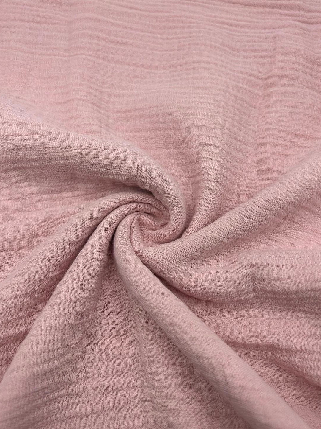 Double Gauze Muslin Fabric in Powder Pink - 57" wide, sold by the yard