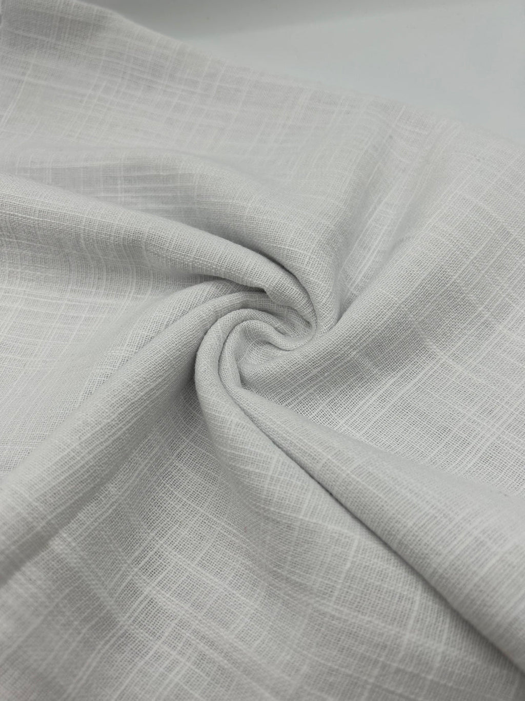 Cotton Linen Fabric in Soft White - 57" wide, sold by the yard