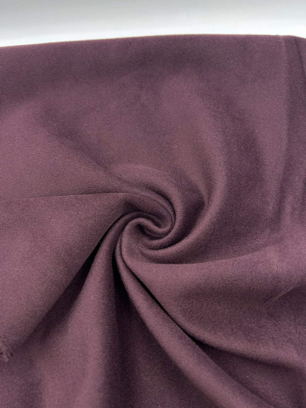 Wool-Blend Coating Fabric in Plum - 59" wide, sold by the yard