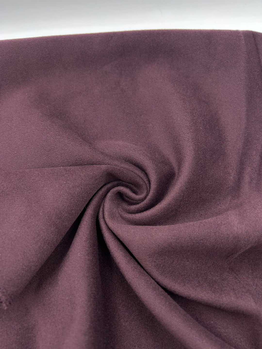 Wool-Blend Coating Fabric in Plum - 59" wide, sold by the yard