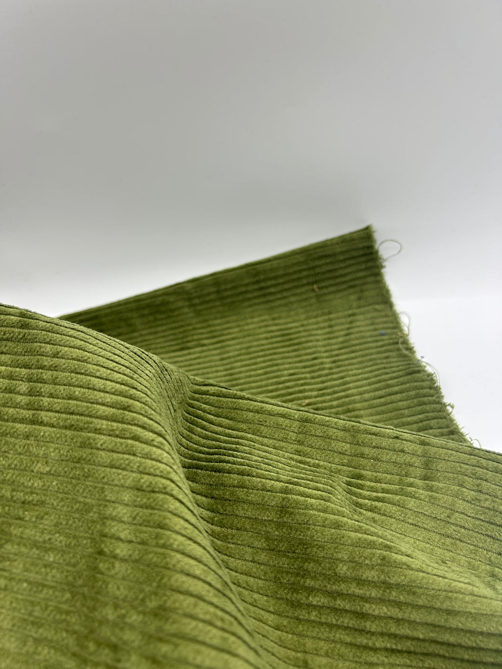 Corduroy Fabric in Olive - 57" wide, sold by the yard
