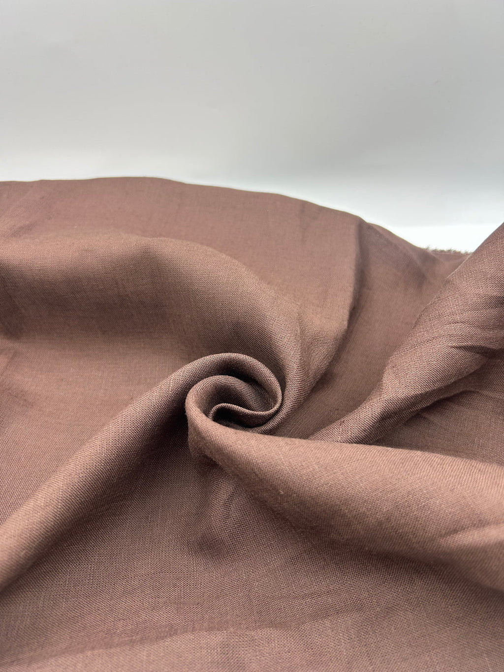 100% Linen Fabric in Coffee - 57" wide, sold by the yard