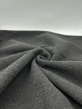 Wool-Blend Coating Fabric in Anthracite - 59" wide, sold by the yard