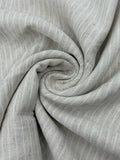 Viscose Linen Fabric in Bohemian Stripe - 57" wide, sold by the yard