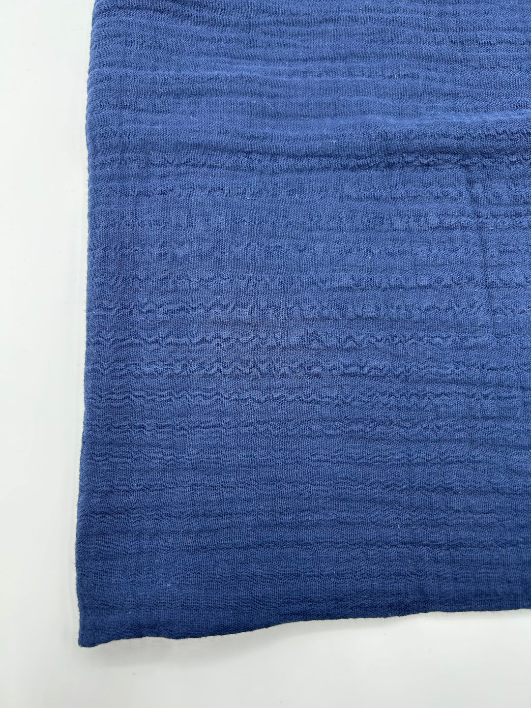 Double Gauze Muslin Fabric in Navy - 57" wide, sold by the yard