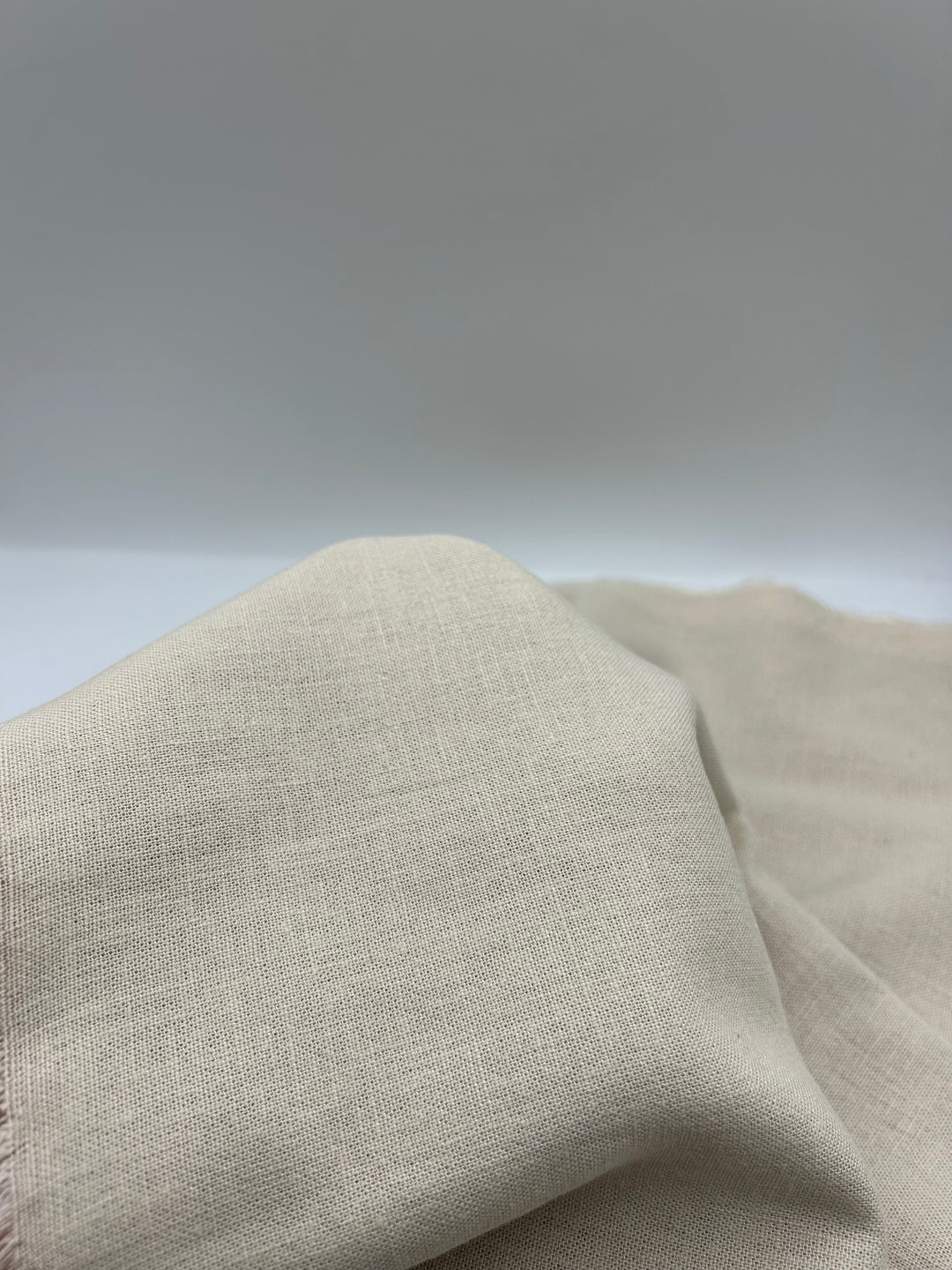 Viscose Linen Fabric in Vanilla - 57" wide, sold by the yard