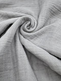 Double Gauze Muslin Fabric in Light Grey - 57" wide, sold by the yard