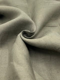 100% Linen Fabric in Olive Khaki - 57" wide, sold by the yard