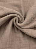 Double Gauze Muslin Fabric in Mink - 57" wide, sold by the yard