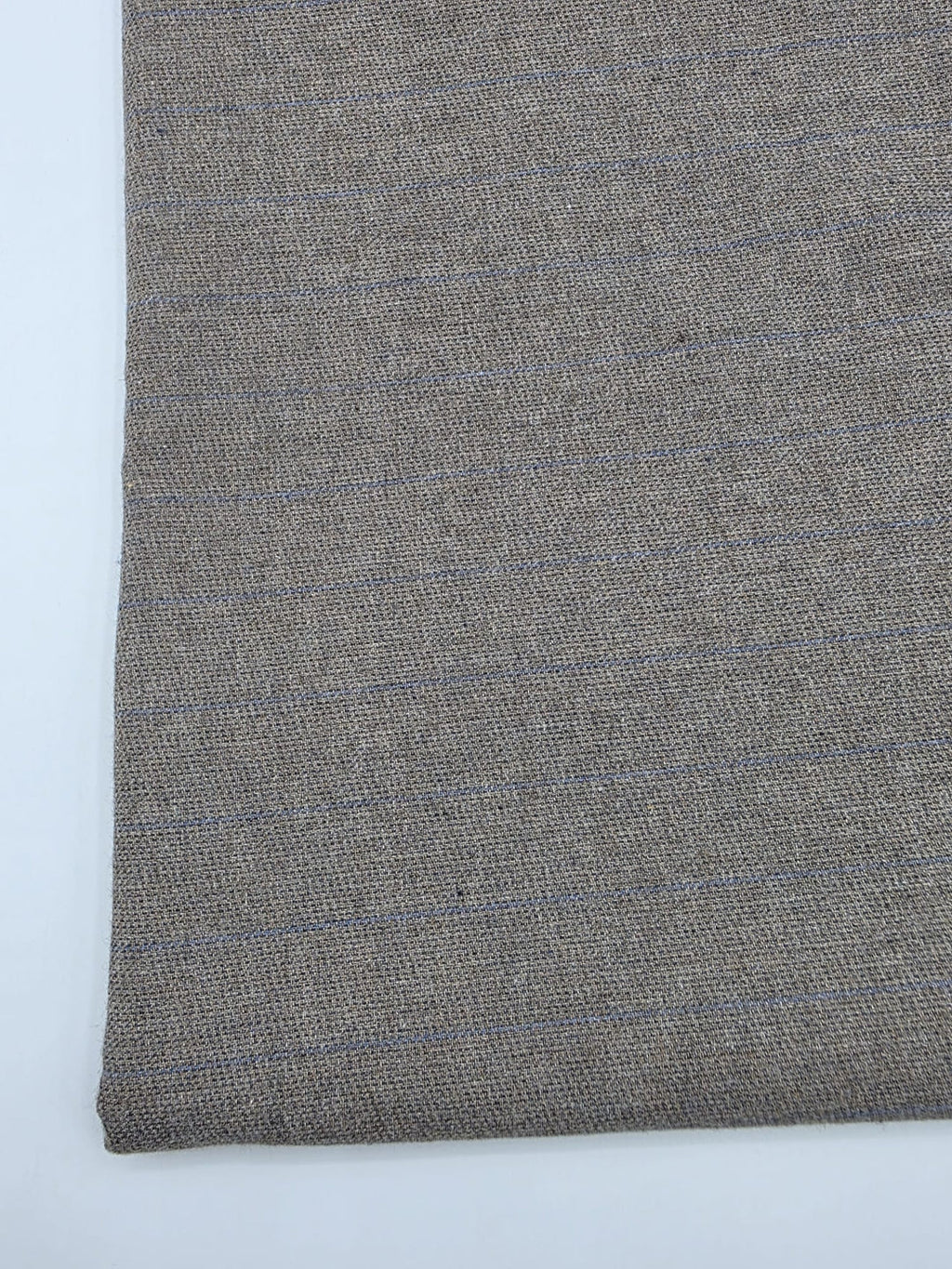 Cotton Linen Fabric in Mink Stripe - 57" wide, sold by the yard