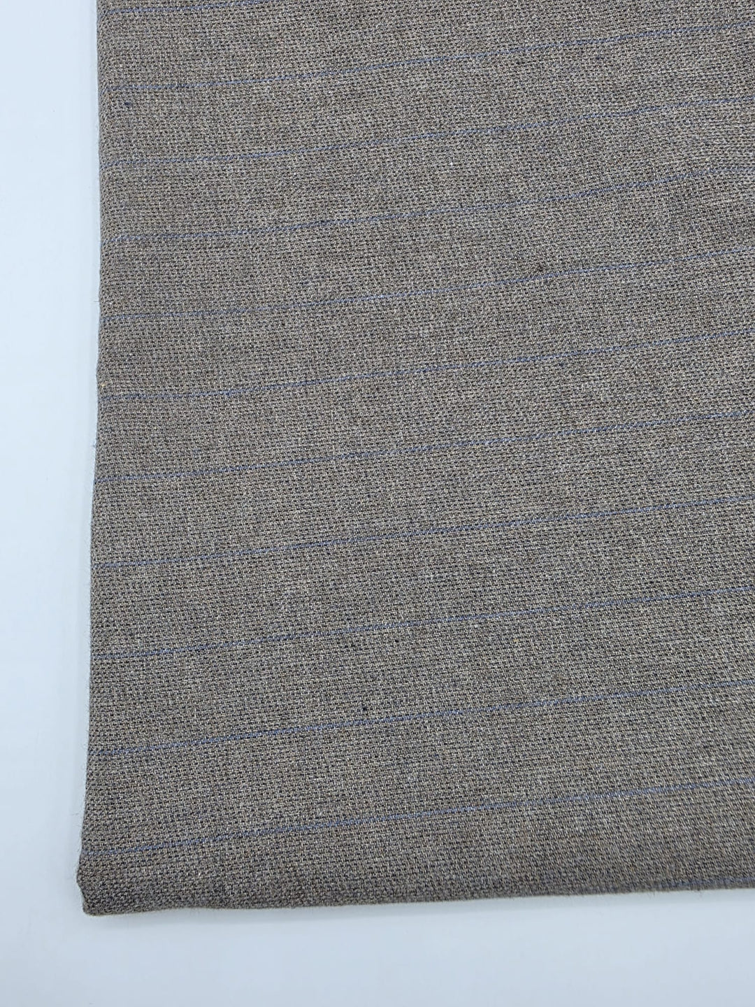 Cotton Linen Fabric in Mink Stripe - 57" wide, sold by the yard