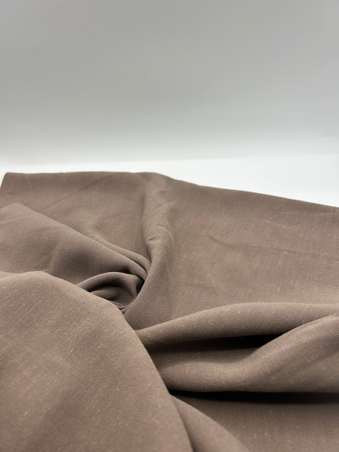 Viscose Linen Fabric in Taupe - 57" wide, sold by the yard