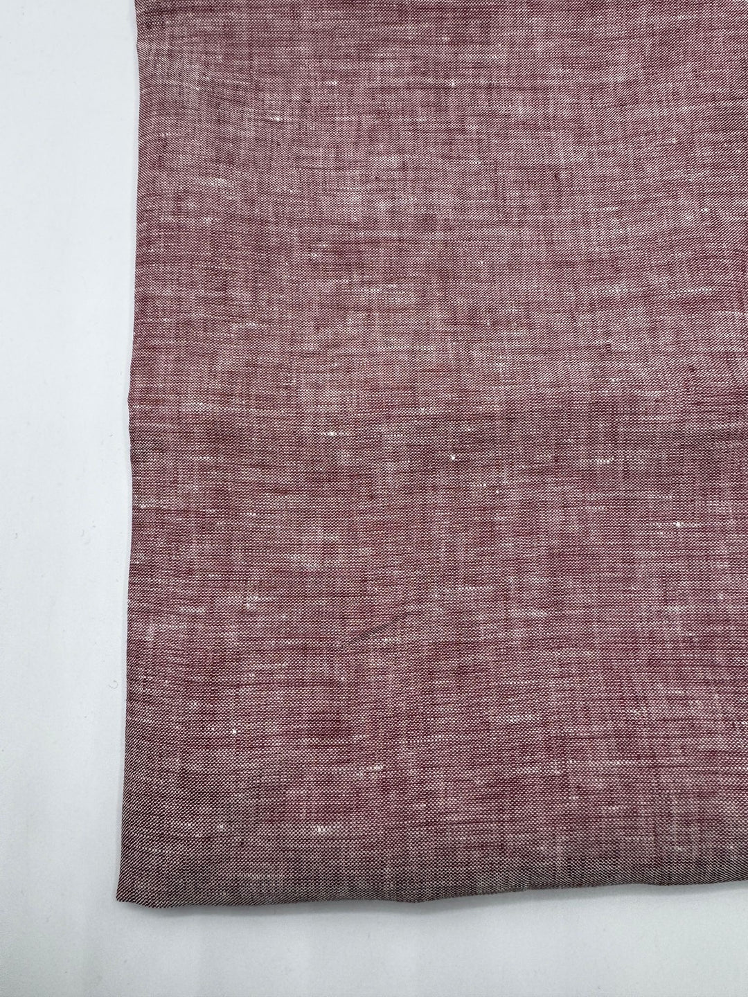 100% Linen Fabric in Cherry Melange - 57" wide, sold by the yard