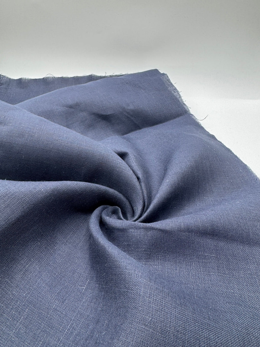 100% Linen Fabric in Raw Navy - 57" wide, sold by the yard