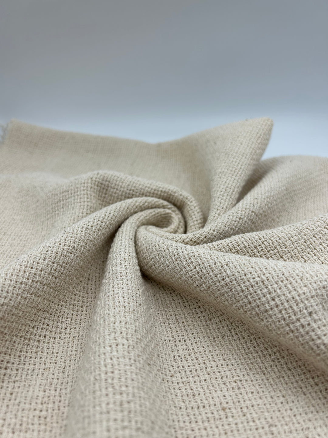 Cotton Linen Fabric in Open Weave Natural - 57" wide, sold by the yard