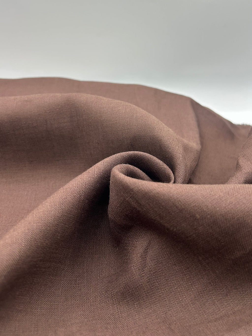 100% Linen Fabric in Coffee - 57" wide, sold by the yard
