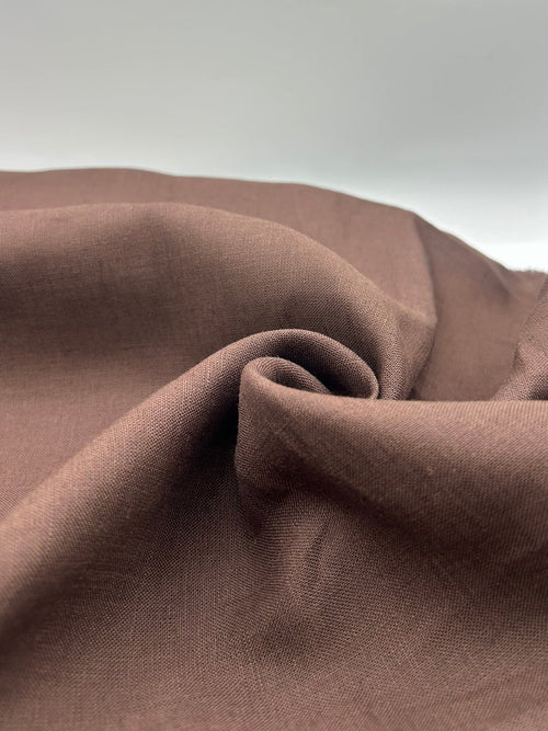 100% Linen Fabric in Coffee - 57" wide, sold by the yard