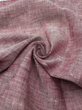 100% Linen Fabric in Cherry Melange - 57" wide, sold by the yard