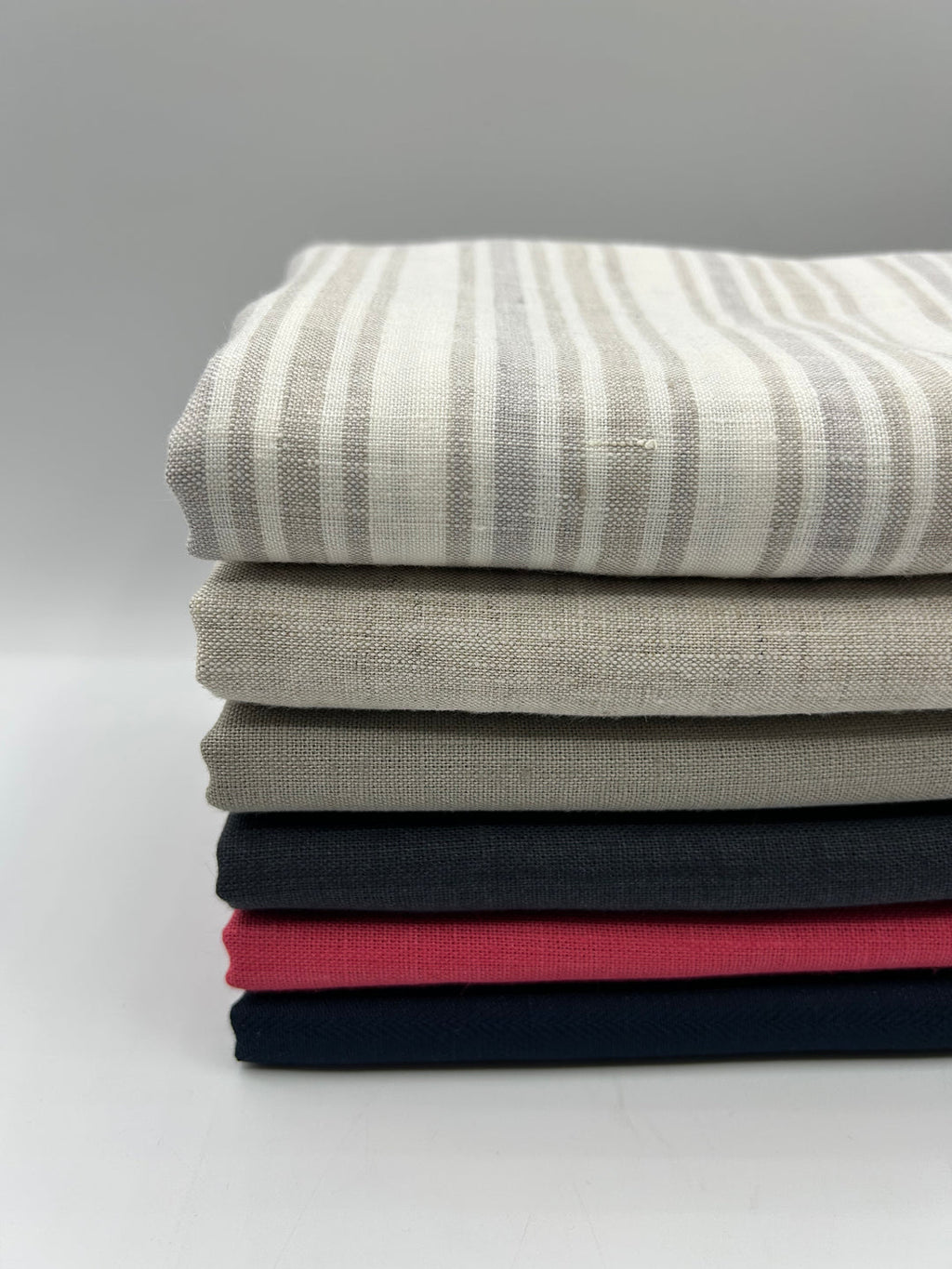 100% Linen Fabric in Natural - 57" wide, sold by the yard