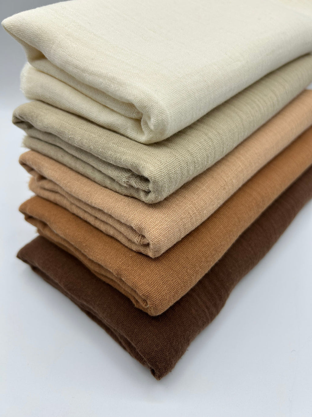 Double Gauze Muslin Fabric in Stone - 57" wide, sold by the yard
