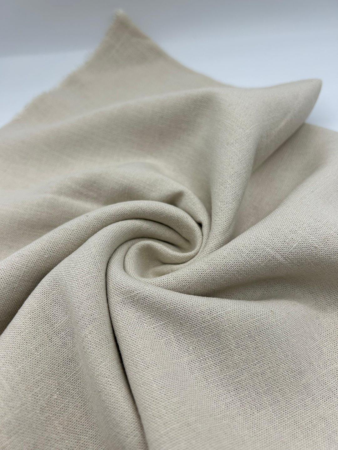 Viscose Linen Fabric in Vanilla - 57" wide, sold by the yard