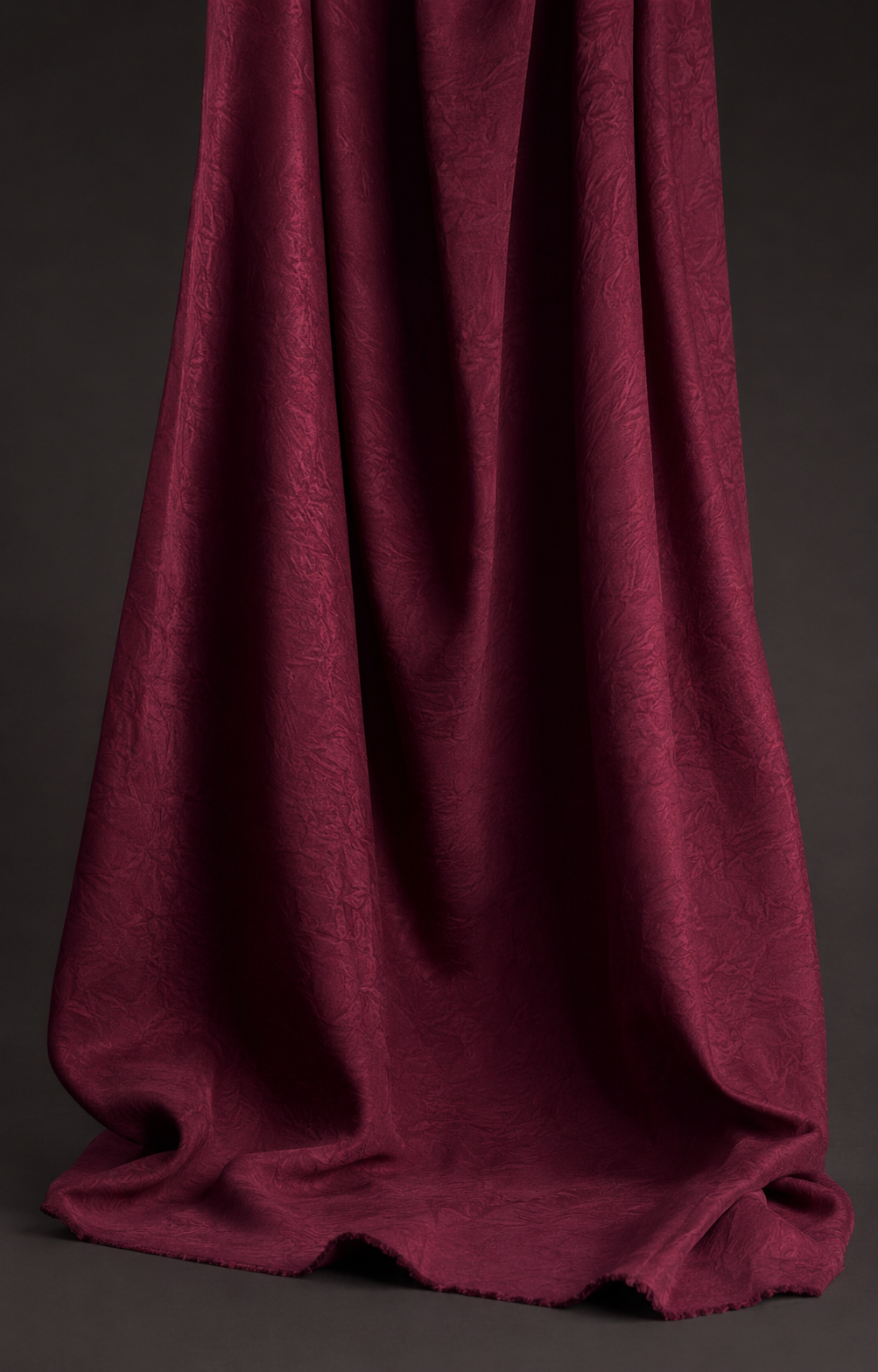 Crush Silk Satin - 59 Inches - Wine Red