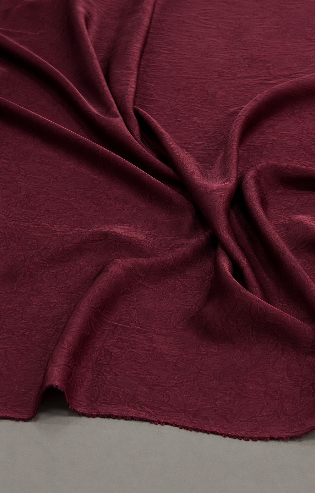 Crush Silk Satin - 59 Inches - Wine Red