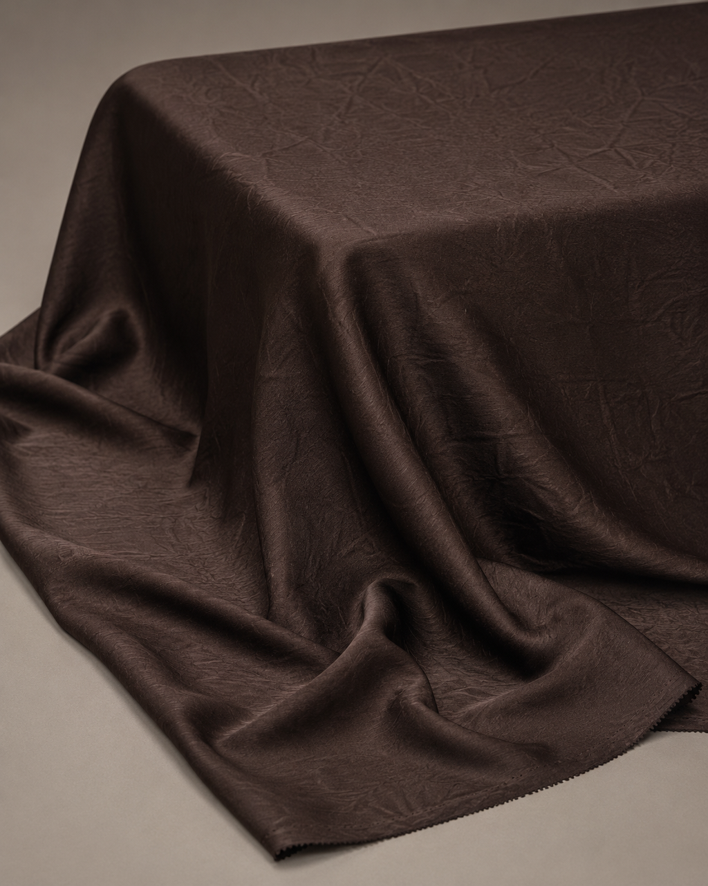 Crush Silk Satin - 59 Inches - Bitter Brown