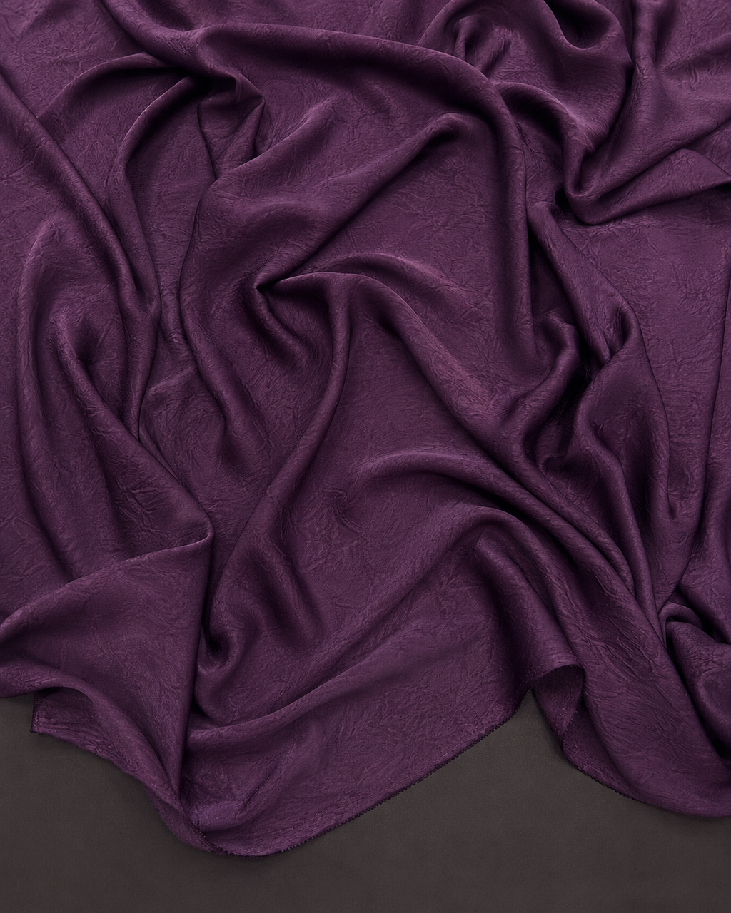 Crush Silk Satin - 59 Inches - Purple