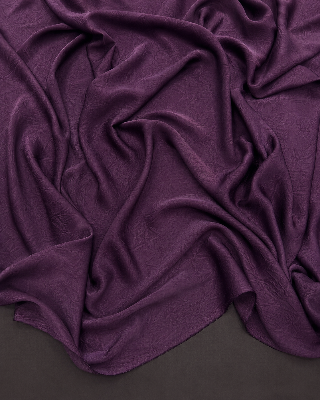 Crush Silk Satin - 59 Inches - Purple