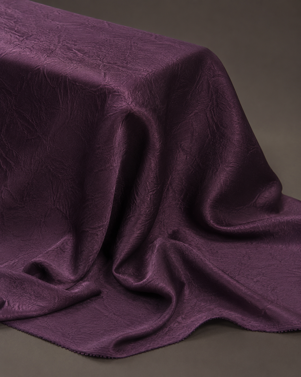 Crush Silk Satin - 59 Inches - Purple