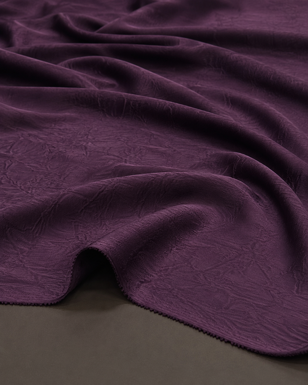 Crush Silk Satin - 59 Inches - Purple