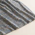 Blue Shawl-Pattern Viscose Fabric - 100% Cotton Content - Viscose Fabric - 59 Inches