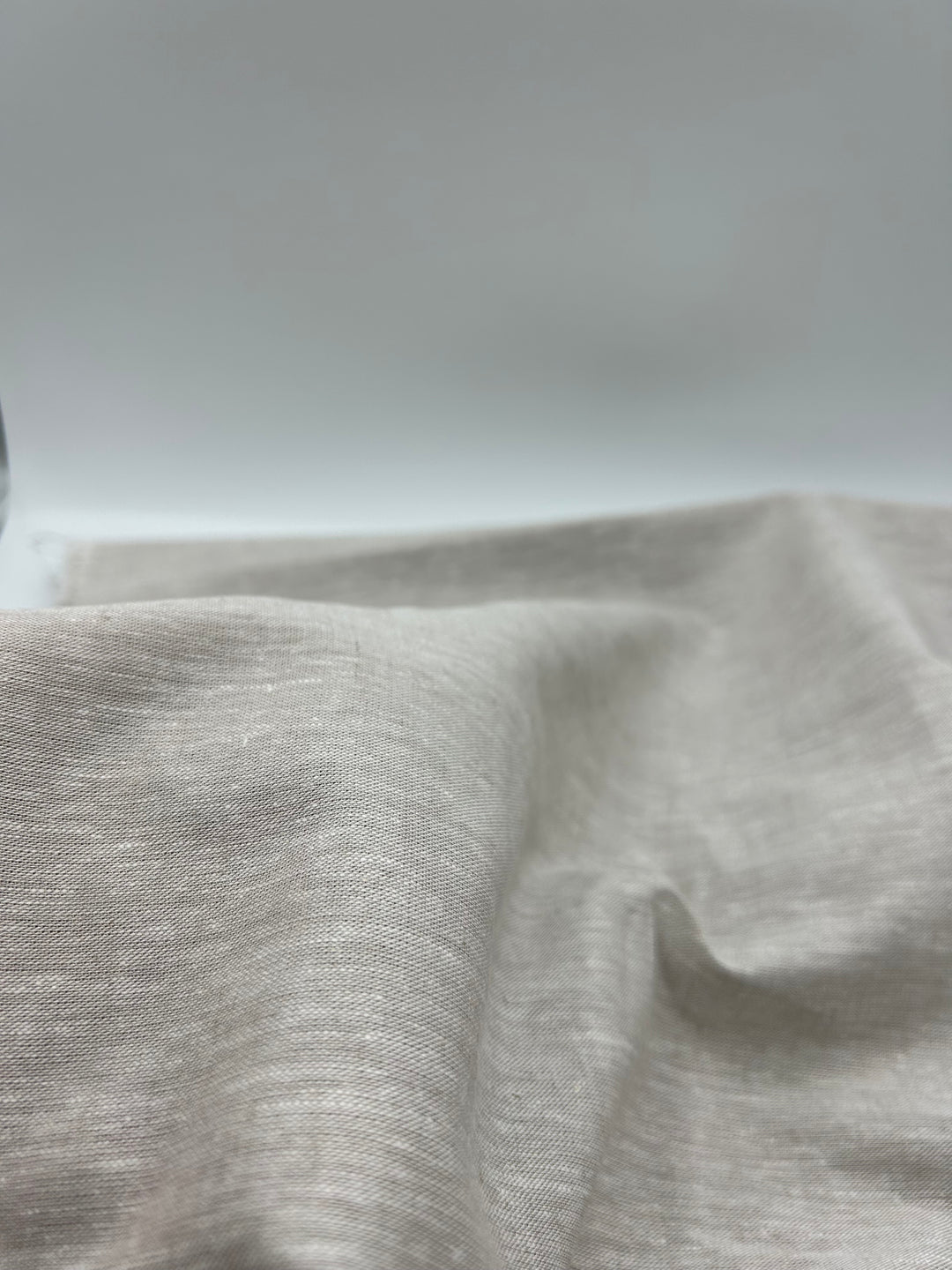 Cotton Linen Fabric in Natural - 57" wide, sold by the yard