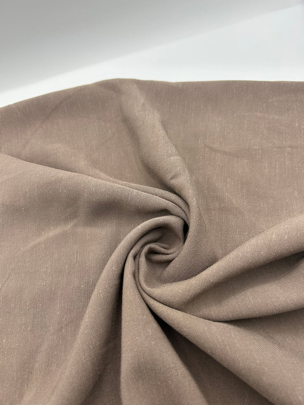 Viscose Linen Fabric in Taupe - 57" wide, sold by the yard