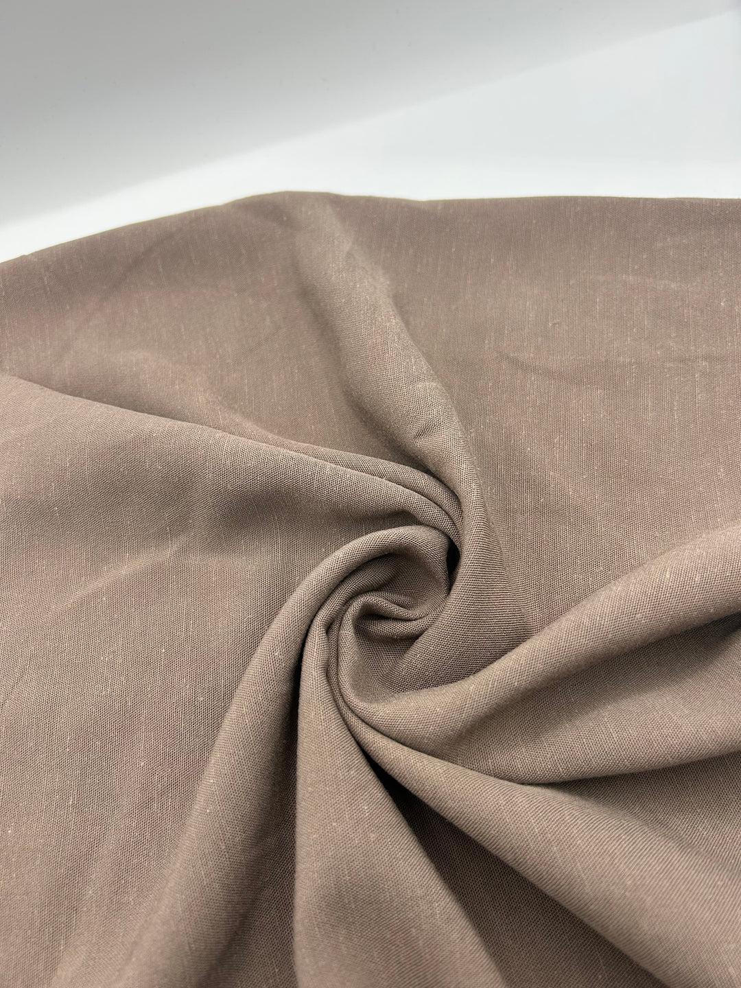 Viscose Linen Fabric in Taupe - 57" wide, sold by the yard