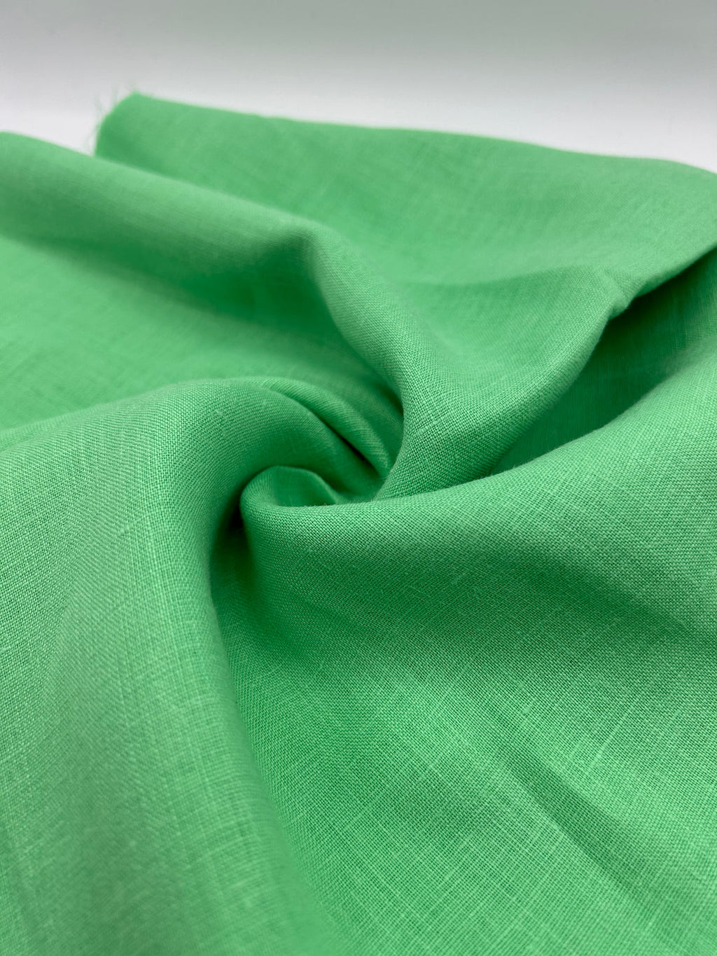 100% Linen Fabric in Green - 57" wide, sold by the yard
