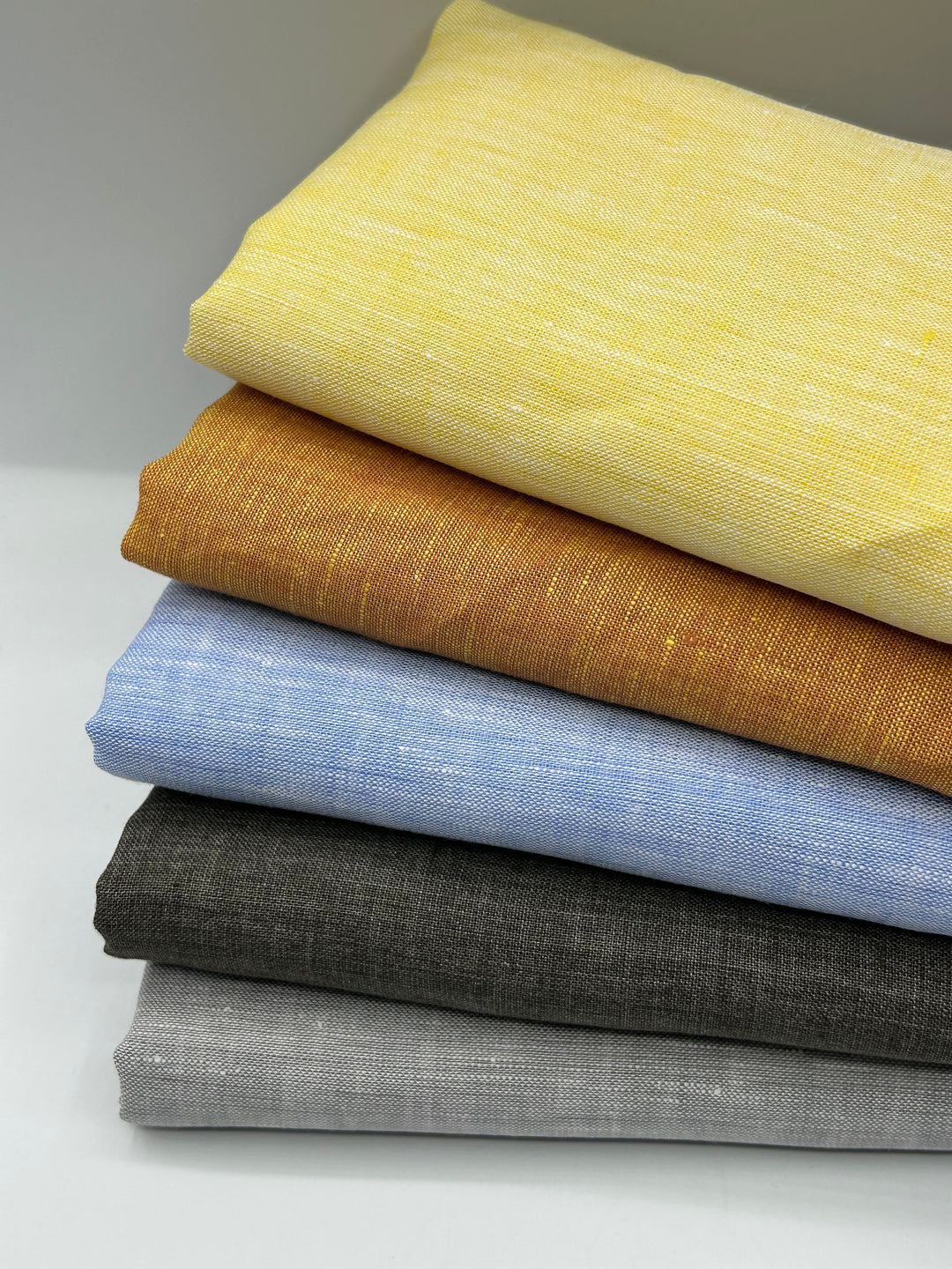 100% Linen Fabric in Brown Melange - 57" wide, sold by the yard