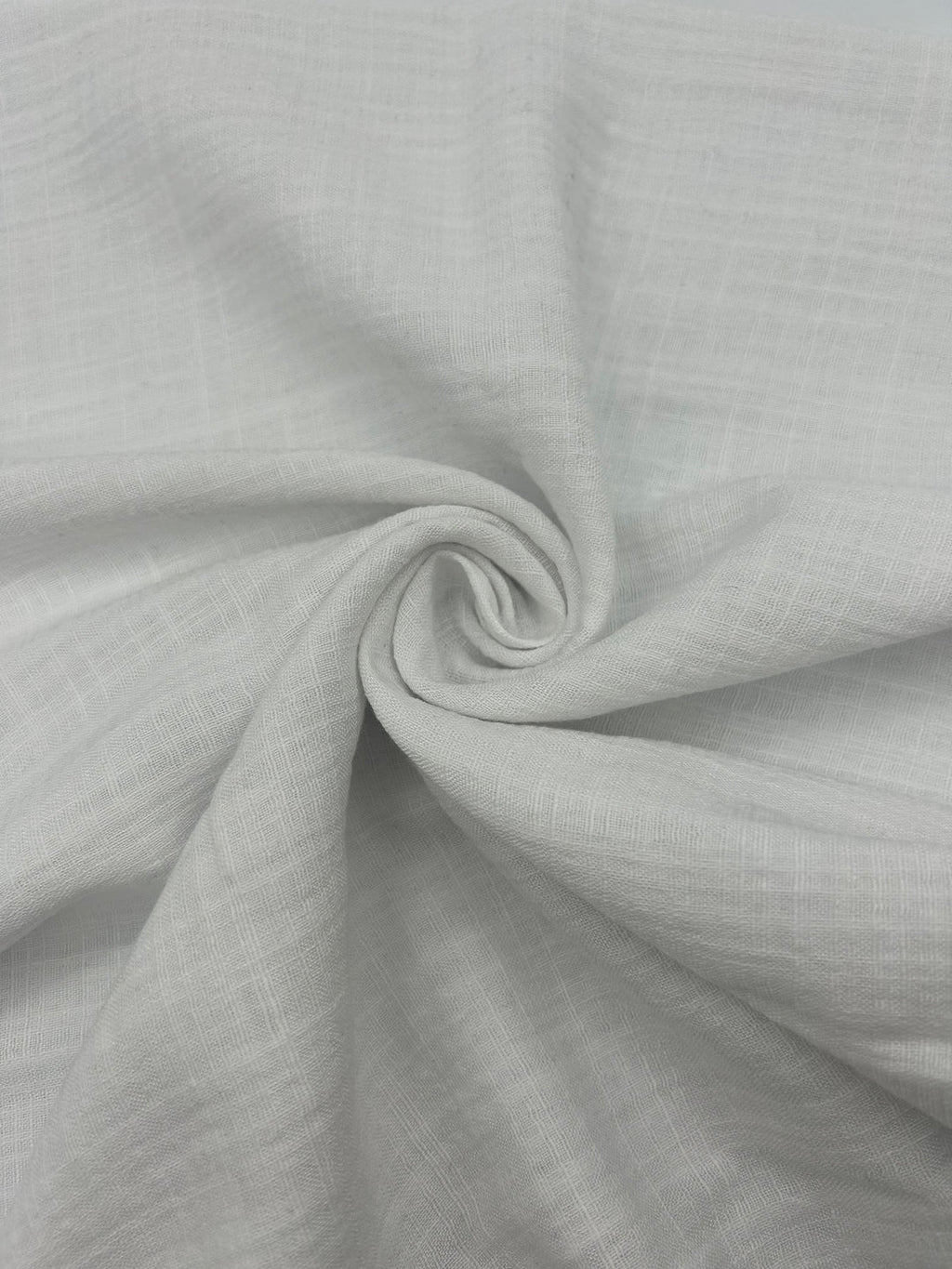 Cotton Linen Fabric in Optic White - 57" wide, sold by the yard