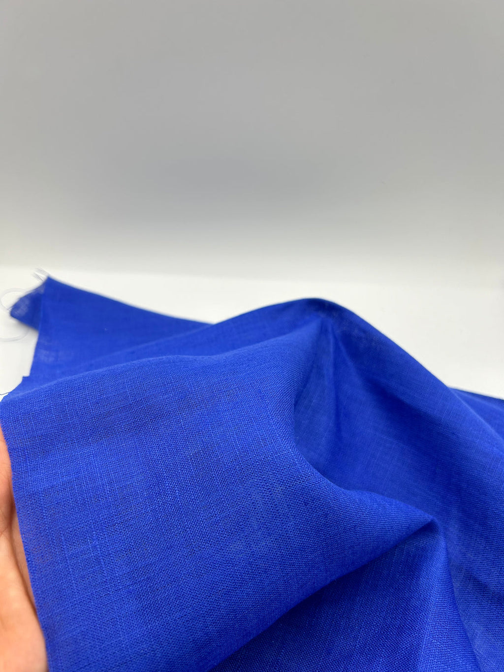 100% Linen Fabric in Saxe Blue - 57" wide, sold by the yard