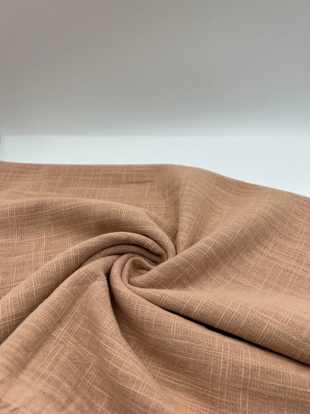 Cotton Linen Fabric in Rose - 57" wide, sold by the yard