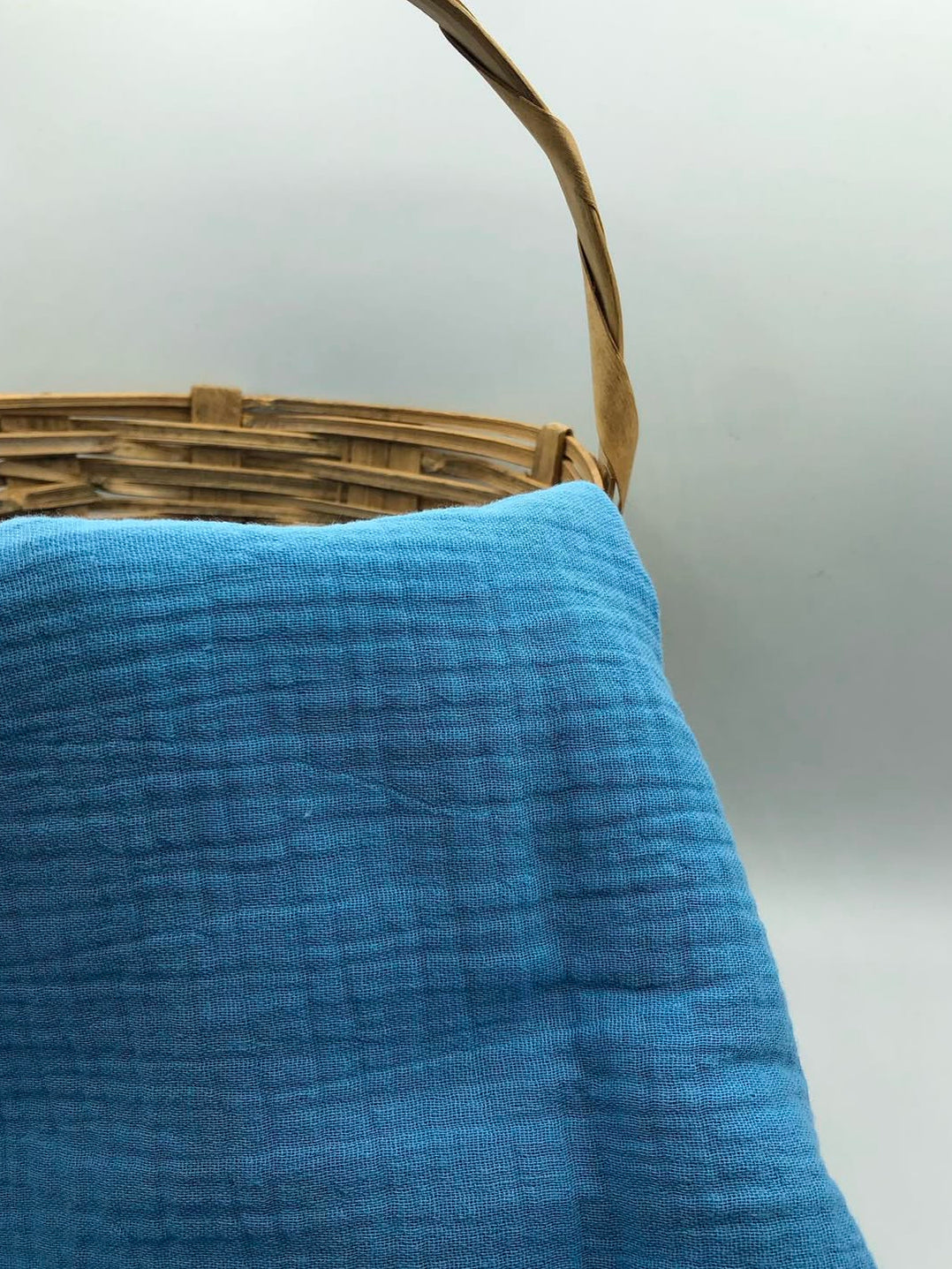 Double Gauze Muslin Fabric in Indigo - 57" wide, sold by the yard
