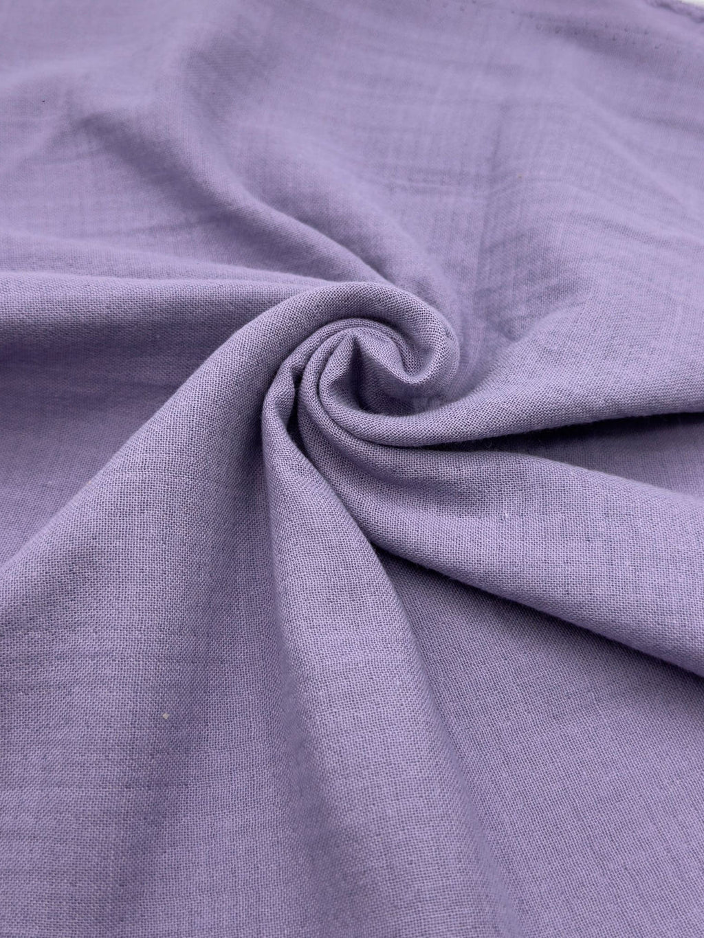 Double Gauze Muslin Fabric in Lilac - 57" wide, sold by the yard